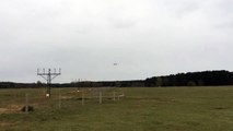 F22 Raptor landing at RAF Lakenheath