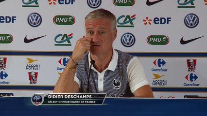 Bleus - Deschamps : "Pas de rôle spécifique pour les réservistes"