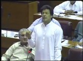 What Imran Khan said in NA about Nawaz Sharif? watch reaction of Ayaz Sadiq and PML N Members