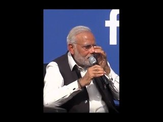 PM Modi breaks down while talking about his mother at Facebook HQ
