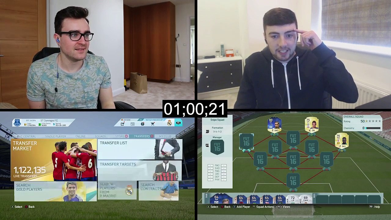 FIFA 16 SNIPE SQUADS!!! TEAM OF THE SEASON FUNES MORI!!! New Fifa 16 Squad Challenge