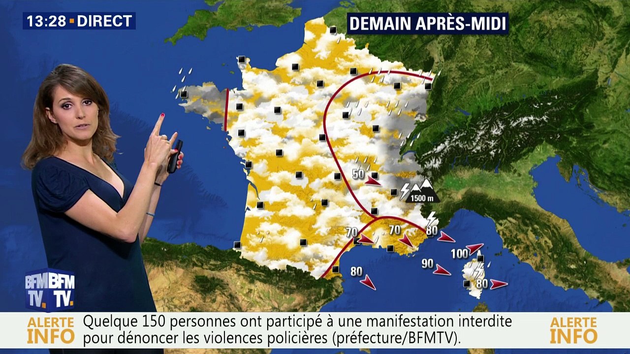 2016 05 18 FANNY AGOSTINI pour LA METEO de BFM TV