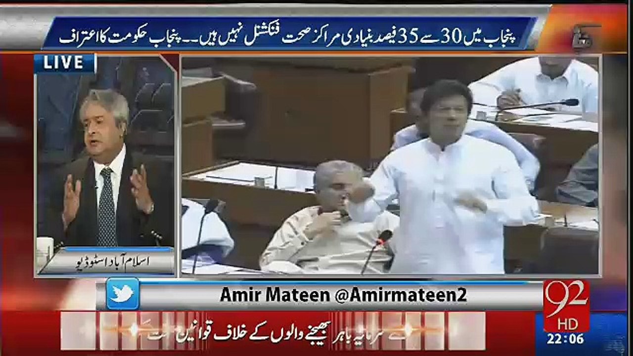 Amir Mateen Response On Imran's Todays Excellent Speech