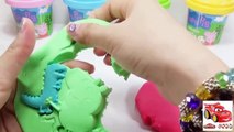 New Peppa Pig Play Doh Maker! Surprise Eggs Peppa Pig and George Dinosaur with Play Dough