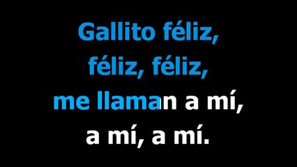 Gallito feliz -  Christian Castro - Karaoke - Letra