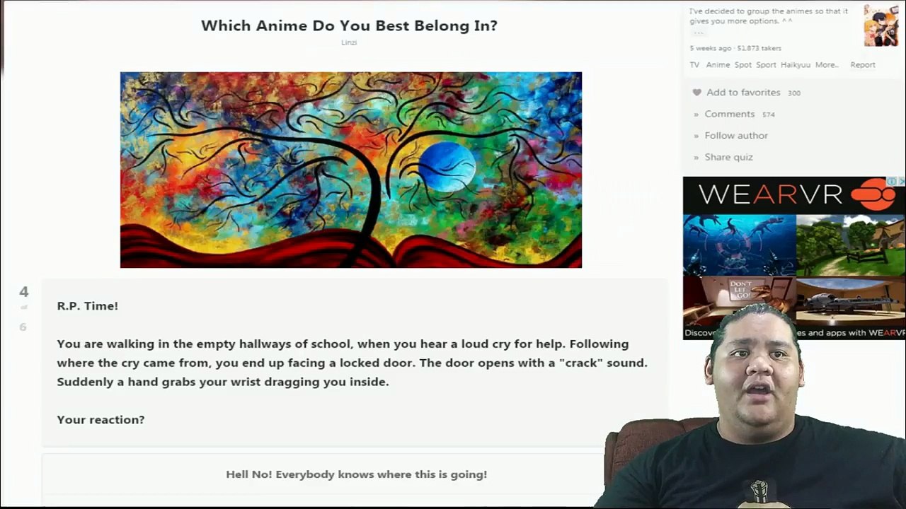 Sabaw Does Anime Quiz! Which Anime Do You Best Belong In!