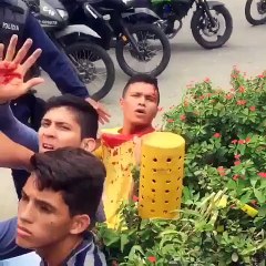 Represión en Barinas dejó a varios jóvenes heridos