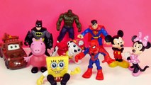 SURPRISE EGGS FOR KIDS Peppa Pig Spiderman Cars Mickey Batman Paw Patrol Toys Bath Time Superheroes