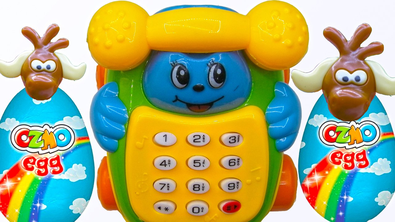 Oyuncak Telefon ile Ozmo Sürpriz Yumurta Açımı Çizgi Film Karakterleri