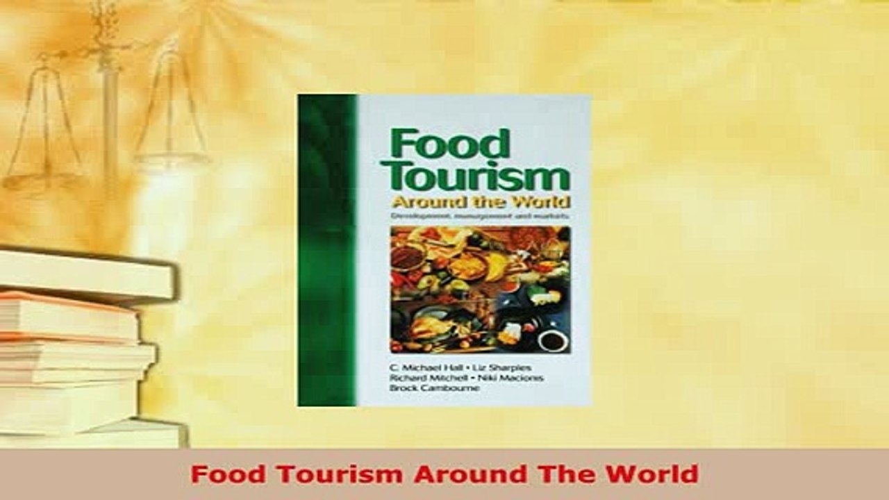 PDF  Food Tourism Around The World Read Full Ebook