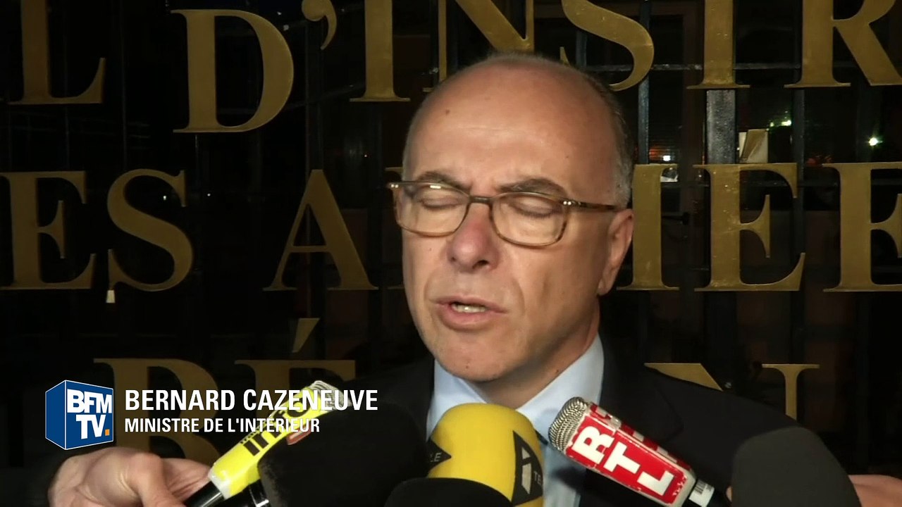Cazeneuve sur la voiture des policiers brûlée: "Nous sommes déterminés à poursuivre un à un ces casseurs"
