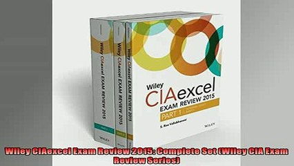 FREE PDF  Wiley CIAexcel Exam Review 2015 Complete Set Wiley CIA Exam Review Series READ ONLINE