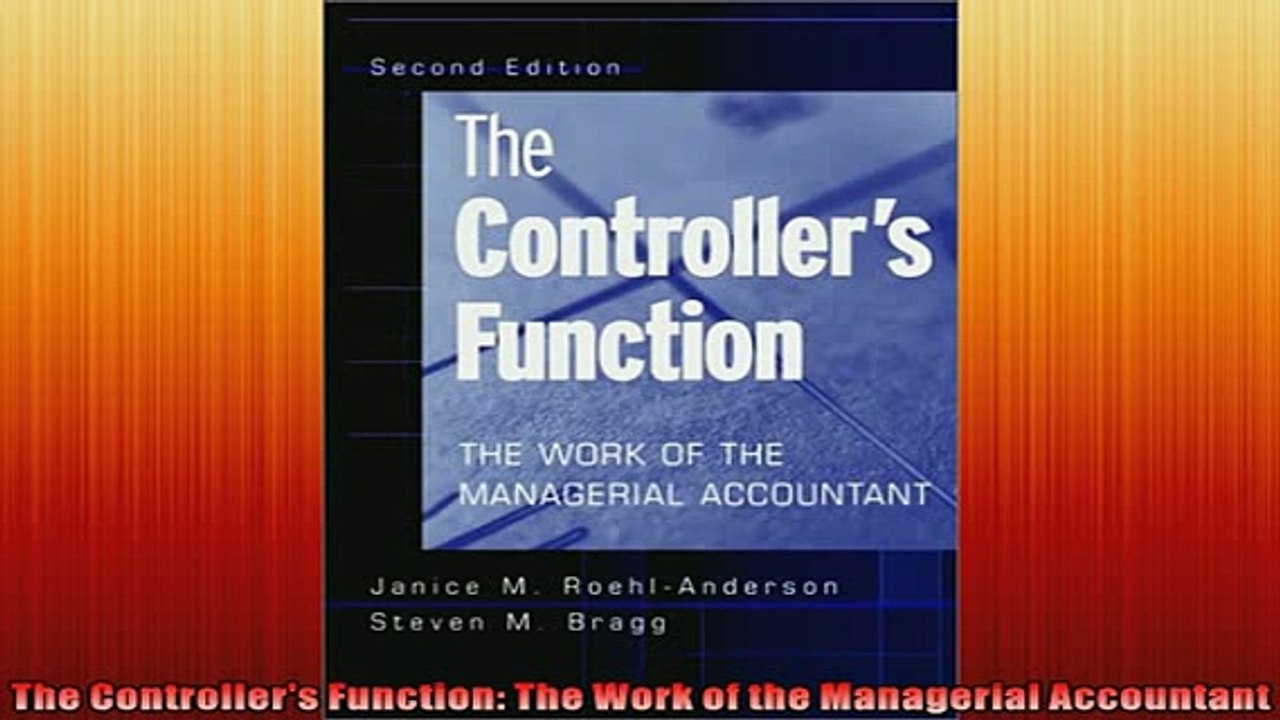 FAVORIT BOOK   The Controllers Function The Work of the Managerial Accountant  DOWNLOAD ONLINE