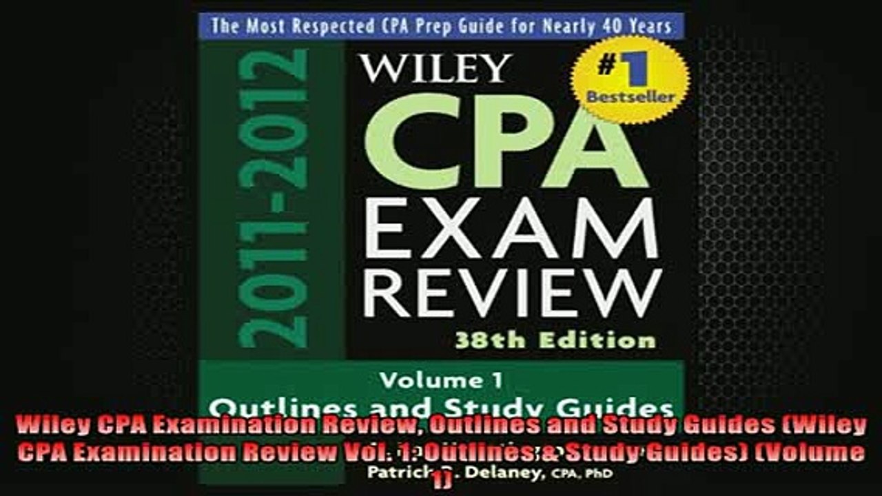 READ THE NEW BOOK   Wiley CPA Examination Review Outlines and Study Guides Wiley CPA Examination Review Vol READ ONLINE