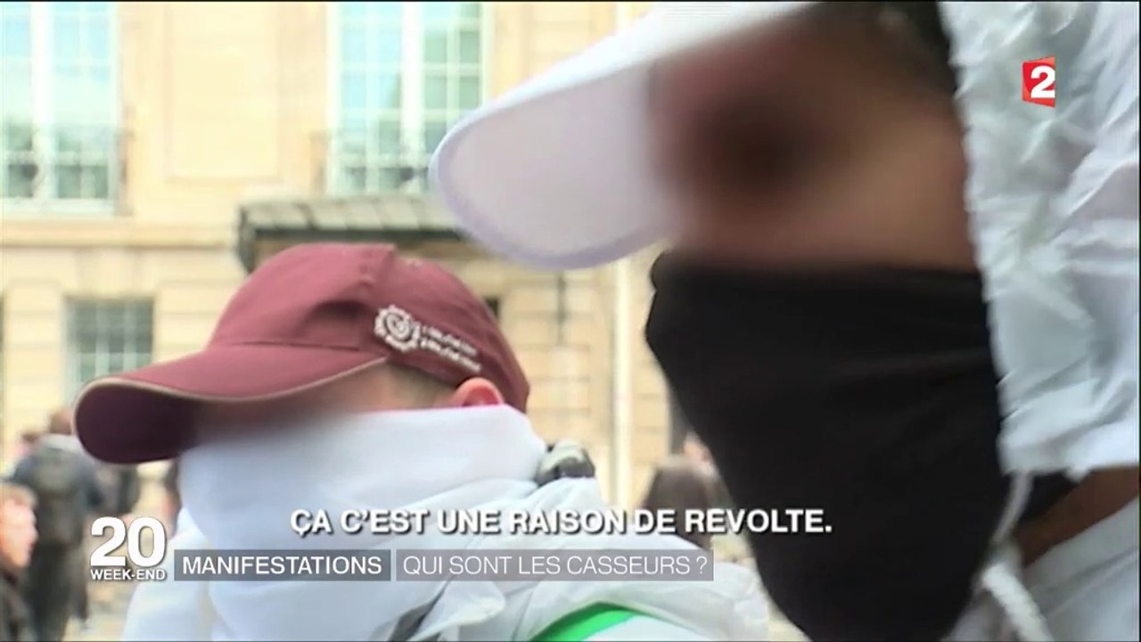 Qui sont les casseurs ? (JT de France 2, le 13 mai 2016 à 20h)