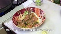 Chicken & Italian sausage pesto pasta