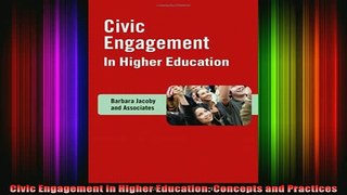 best book  Civic Engagement in Higher Education Concepts and Practices