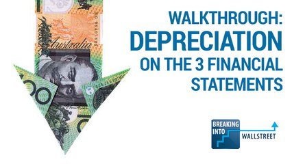 Depreciation on the 3 Financial Statements