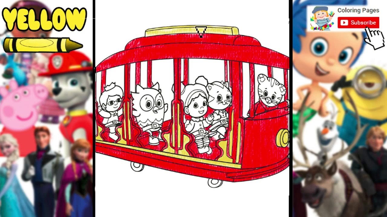 Daniel Tiger Coloring Pages and Nursery Rhymes ABC Song! Daniel Tiger Coloring Pages and Toys!
