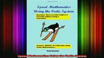 best book  Speed Mathematics Using the Vedic System
