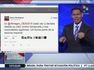 Venezuela: repudia cancillería expresiones de secretario general OEA
