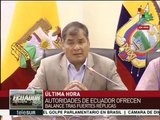 Ecuador: autoridades ofrecen balance tras fuertes réplicas del sismo