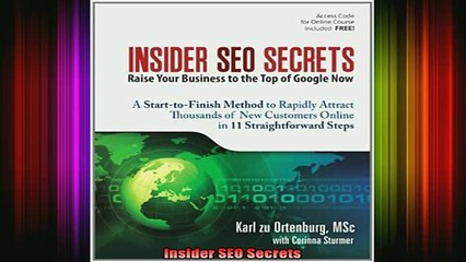 READ book  Insider SEO Secrets Free Online