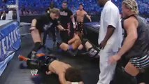 John Morrison and The Miz vs The Colóns(Primo and Carlito) Lumberjack Match Unified Tag Team Championship WrestleMania 25 Dark Match