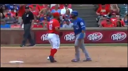 Pelea entre el Venezolano Rougned Odor y José Bautista Grandes Ligas