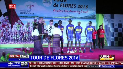 Tour de Flores Diresmikan dengan Gendang dan Tarian Adat