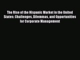 Read The Rise of the Hispanic Market in the United States: Challenges Dilemmas and Opportunities