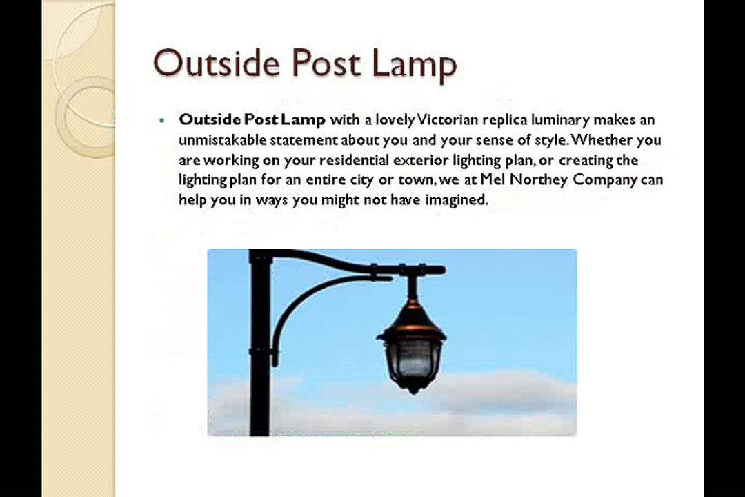 Outside Post Lamp