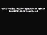 [PDF] Quickbooks Pro 2009: A Complete Course by Horne Janet (2009-05-23) Spiral-bound [Read]