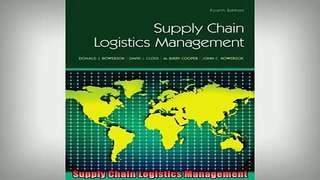 READ book  Supply Chain Logistics Management Full Free