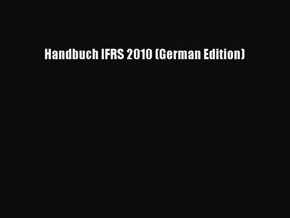 Download Handbuch IFRS 2010 (German Edition) PDF Online