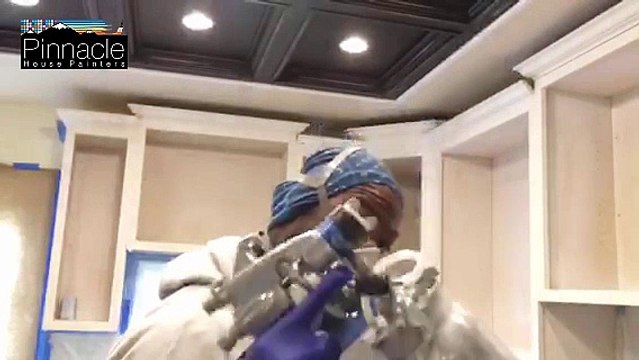 Amazing Spray Painting for walls by Pinnacle House Painters