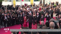 Cannes: stars et mannequins montent les marches