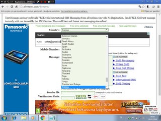 Ücretsiz SMS,Mesaj Gönderme
