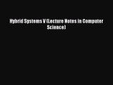 Download Hybrid Systems V (Lecture Notes in Computer Science) PDF Online