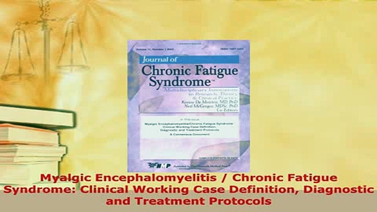 Download  Myalgic Encephalomyelitis  Chronic Fatigue Syndrome Clinical Working Case Definition Read Online