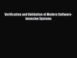 Read Verification and Validation of Modern Software-Intensive Systems Ebook Free