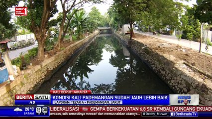 Meski Bau dan Hitam, Kali Pademangan Lebih Baik dari Sebelumnya