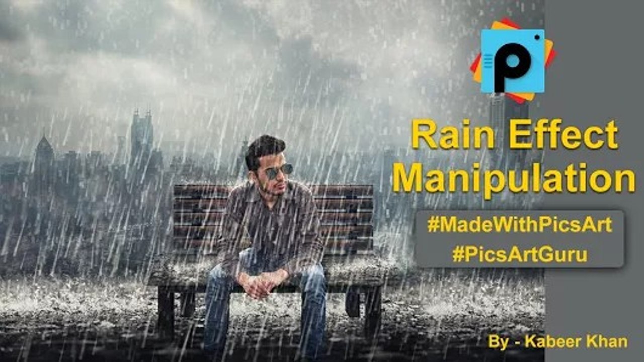 PicsArt Editing Tutorial | PicsArt Rain Effect Manipulation Tutorial  | PicsArtGuru