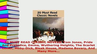 PDF  20 MUST READ CLASSIC NOVELS Tom Jones Pride And Prejudice Emma Wuthering Heights The  EBook