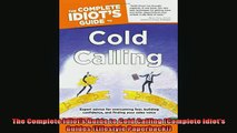 READ book  The Complete Idiots Guide to Cold Calling Complete Idiots Guides Lifestyle Paperback Free Online
