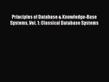 Download Principles of Database & Knowledge-Base Systems Vol. 1: Classical Database Systems