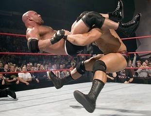 unbelievable Batista vs Goldberg RAW interesting match