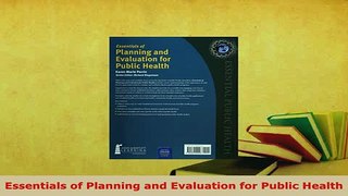 PDF  Essentials of Planning and Evaluation for Public Health PDF Book Free