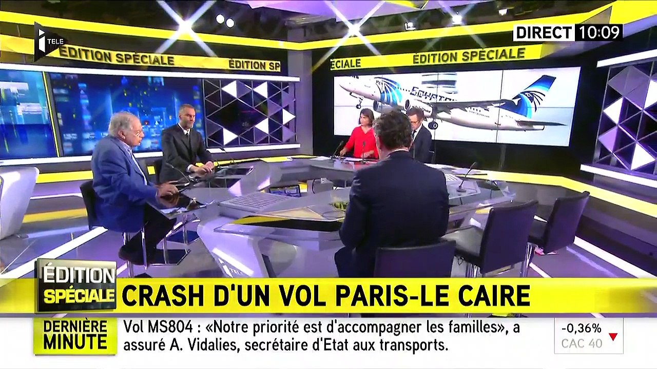 Michel Chevalet à propos de la disparition du vol MS804 d'EgyptAir: "Méfions-nous du mot crash"