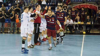 FCB Handbol: nit d’oferiments i celebracions amb l’afició